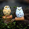 Cute Refinement Owl Birds Figurine