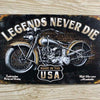 USA Motorcycle Tin Signs 