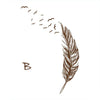 Left Right Flying Feather Wall Stickers